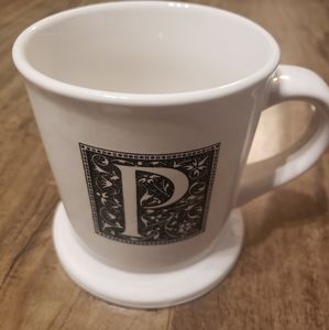 P initial garden ridge mug